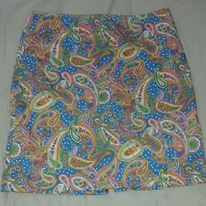 Paisley Print Skirt